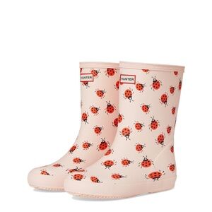 Hunter boots size 9 toddler pink red ladybug